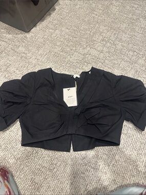 NWT A.L.C CROP TOP BLACK 10